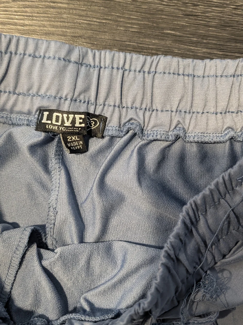 Love Light Blue Cargo Joggers
